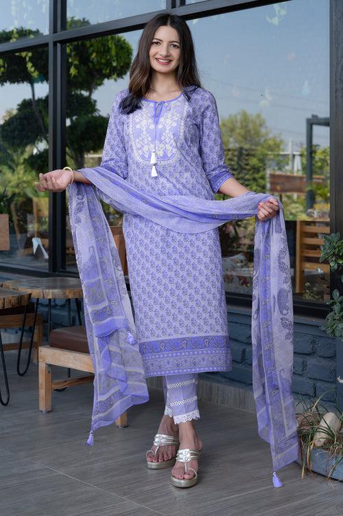 Amrita Purple Suit Set