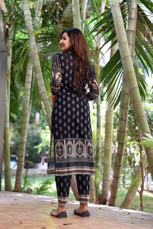 Mahi Black Kurta Set