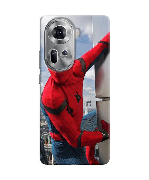 Spiderman on the wall Oppo Reno11 Back Cover