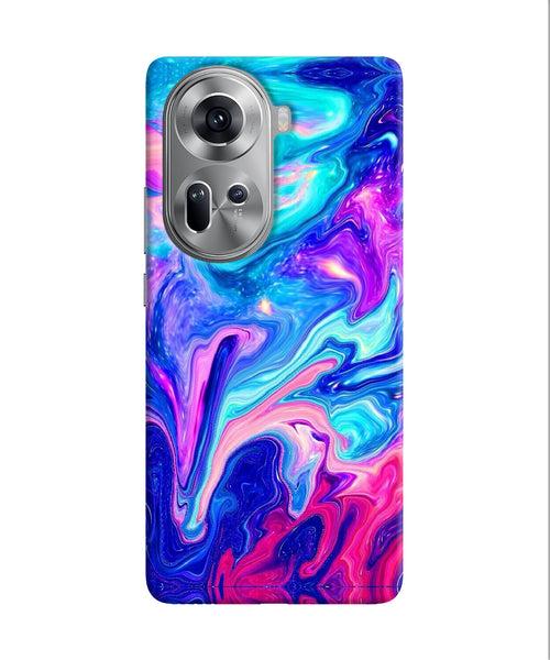 Abstract colorful water Oppo Reno11 Back Cover