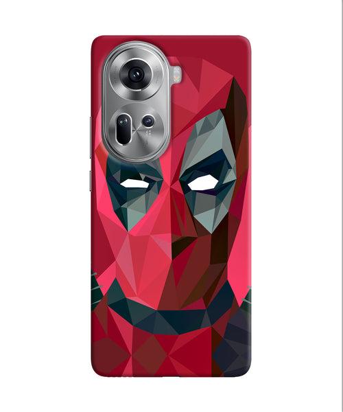 Abstract deadpool full mask Oppo Reno11 Back Cover