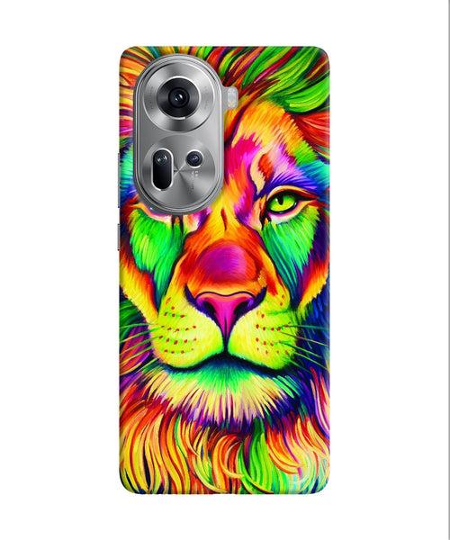 Lion color poster Oppo Reno11 Back Cover