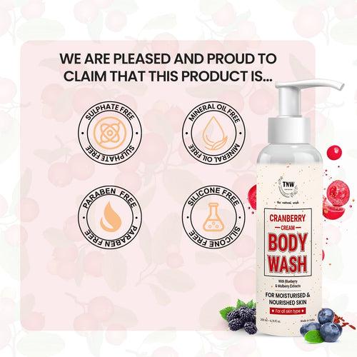 Cranberry Cream Body Wash For skin brightening & skin nourishment .