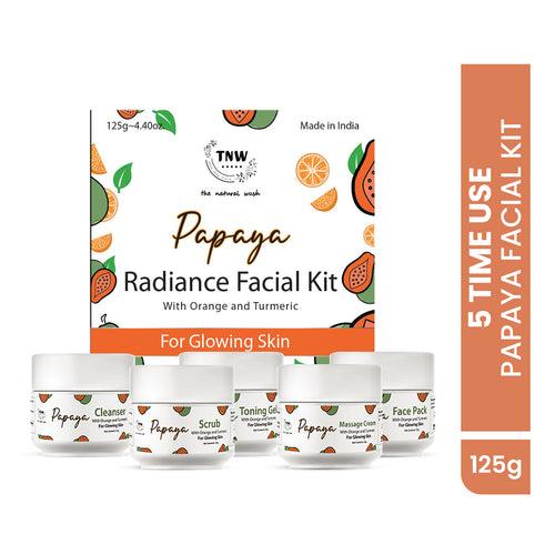 5 Time Use Papaya Facial Kit for Radiant & Glowing Skin .