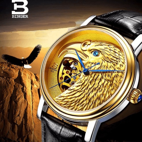 Binger Limited Edition Royal Eagle Mechanical Men Watch B 8888