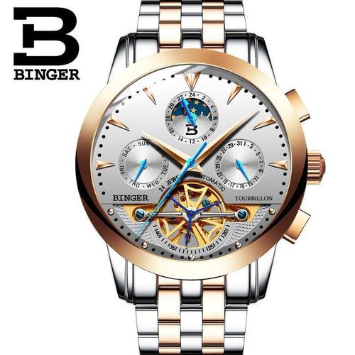 Binger Swiss Turbo Tourbillon Mechanical Watch B 1188