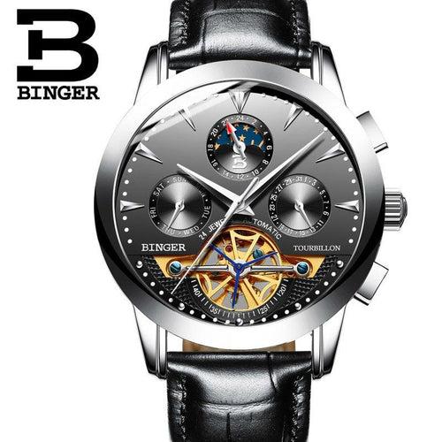 Binger Swiss Turbo Tourbillon Mechanical Watch B 1188