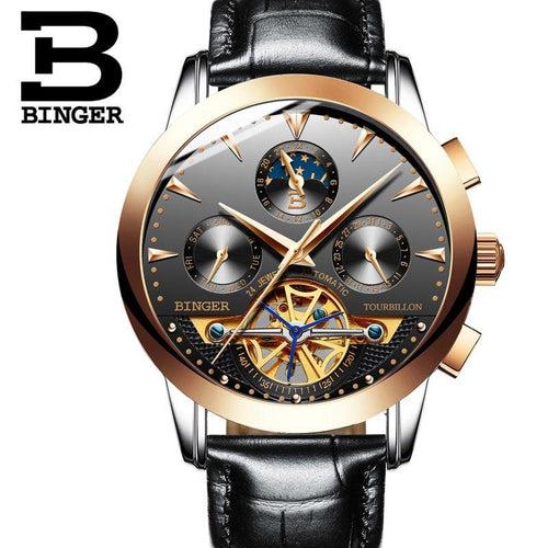 Binger Swiss Turbo Tourbillon Mechanical Watch B 1188