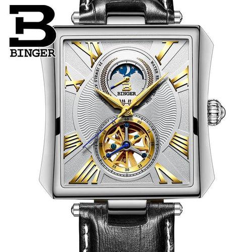 Binger Swiss Square Tourbillon Mechanical Men's Watch B 5071