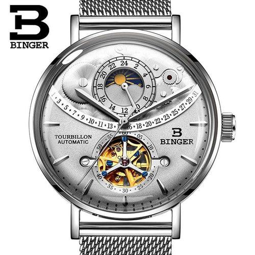 Binger Swiss Exquisite Mechanical Watch Men B 10002