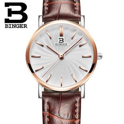 Binger Swiss Ultra thin Quartz Watch Women B 3051