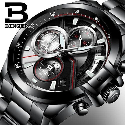 Binger Swiss Quartz Designer Men's Watch B 9016