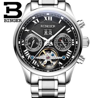 Binger Swiss Tourbillon Mechanical Men's Watch B 8602