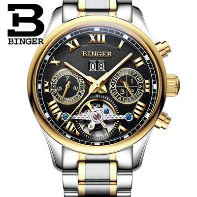 Binger Swiss Tourbillon Mechanical Men's Watch B 8602