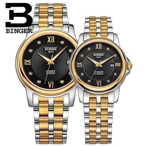 Binger Swiss Mechanical Couple Watch BS143CS