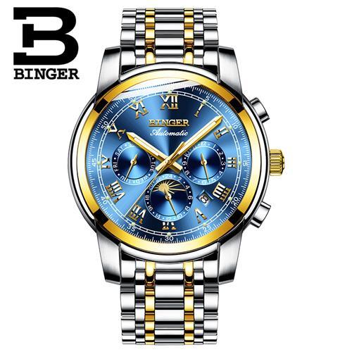 Binger Swiss Mechanical Moon Phase Watch B 1178