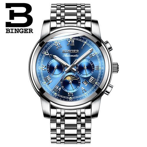 Binger Swiss Mechanical Moon Phase Watch B 1178