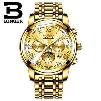 Binger Swiss Mechanical Moon Phase Watch B 1178