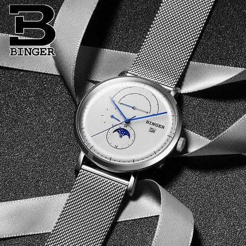 Binger Swiss Curved Mechanical Watch B 8610