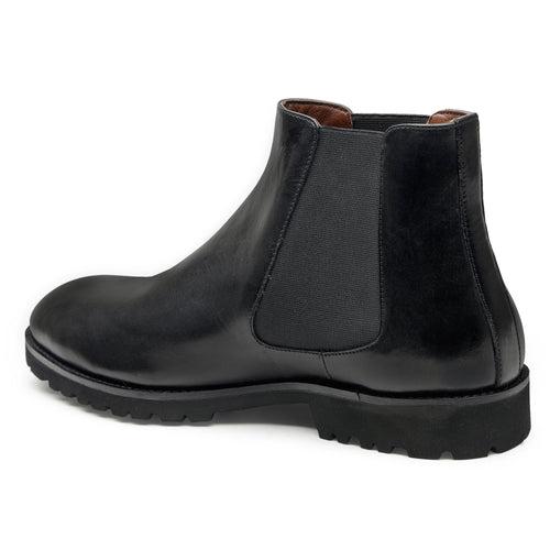 JOE SHU Men's Black High Ankle leather Boot