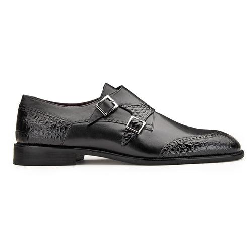 JOE SHU Men's Formal Leather Double Monk