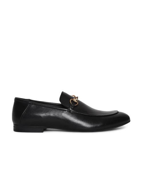 JOE SHU Men's Genuine Leather Formal Loafer with buckle