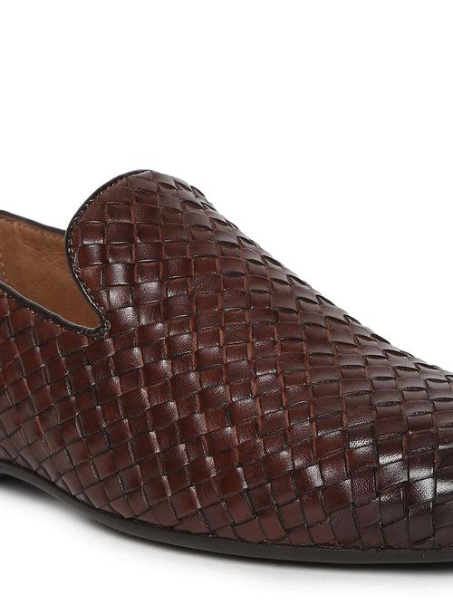 JOE SHU Men's Casual Loafer Shoe in Weave