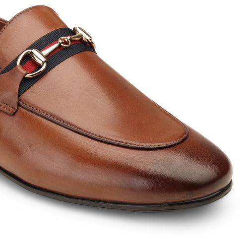 JOE SHU Men's Leather Loafer with buckle