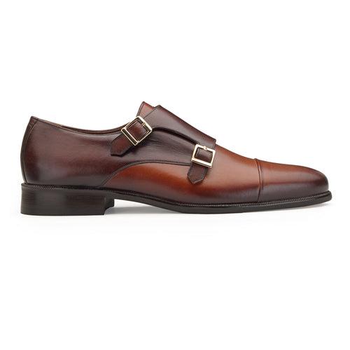 JOE SHU Men's Formal Leather Double Monk