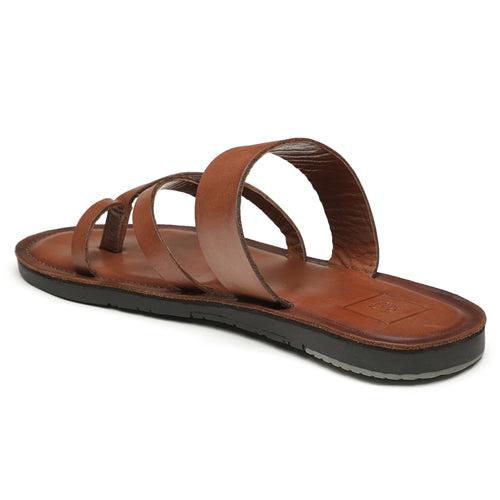 JOE SHU Men's Genuine Leather Casual Slipper