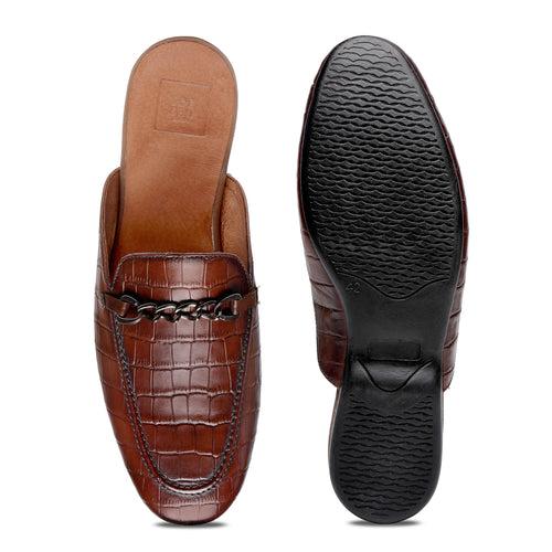 JOE SHU Men's Leather Mule slipper