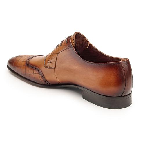 JOE SHU Men's Derby  Leather Lace-up Shoe