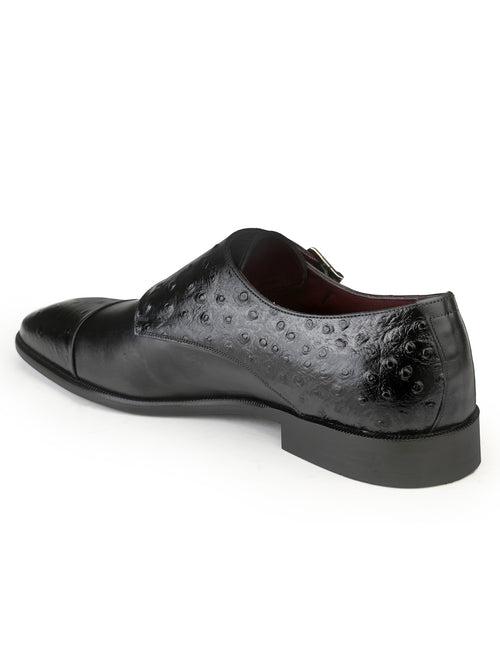 JOE SHU Men's Formal Leather Double Monk Shoe