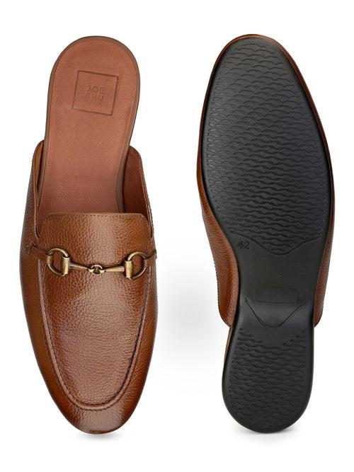 JOE SHU Men's Leather Mule slipper