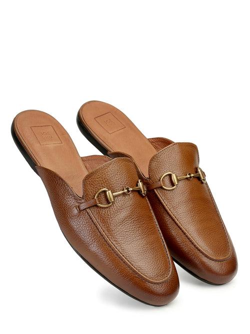 JOE SHU Men's Leather Mule slipper