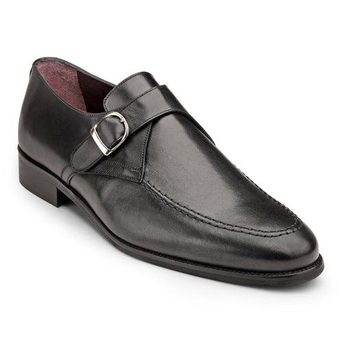 JOE SHU Men's Leather Single Monk Shoe