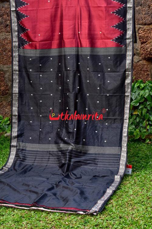 Maroon Queen Khandua Silk Saree