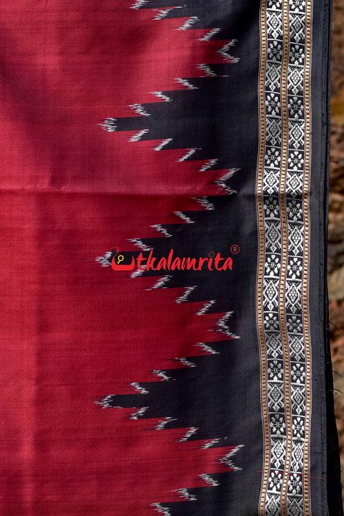 Maroon Queen Khandua Silk Saree