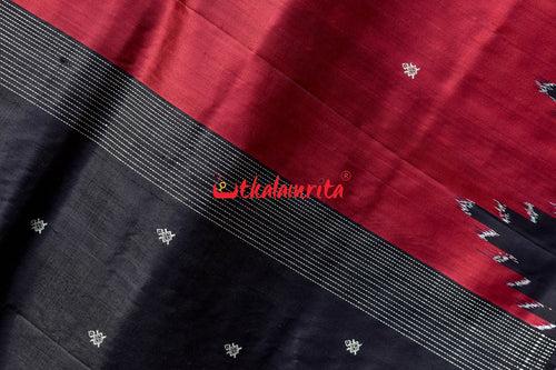 Maroon Queen Khandua Silk Saree