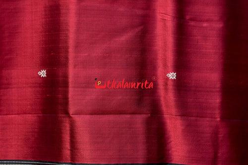 Maroon Queen Khandua Silk Saree