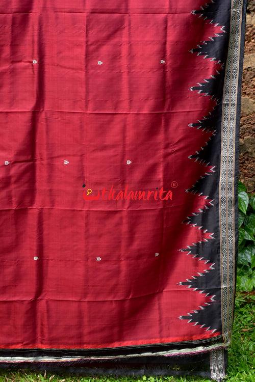 Maroon Queen Khandua Silk Saree