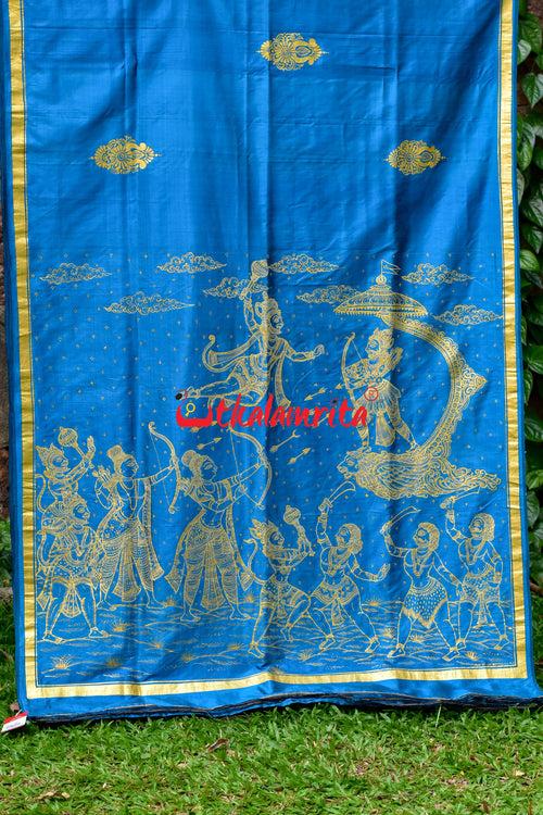 Rama Rabana Judha Pattachitra Silk Saree