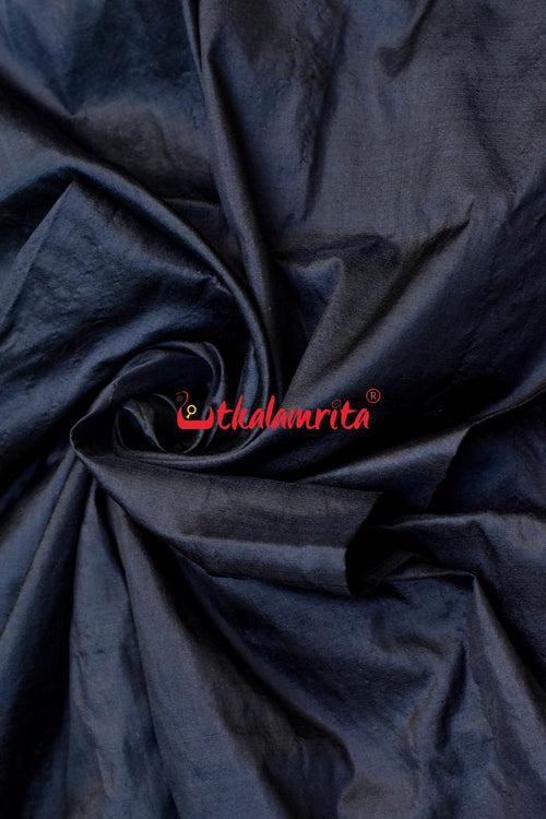 Black Bandha Border Silk (Fabric)