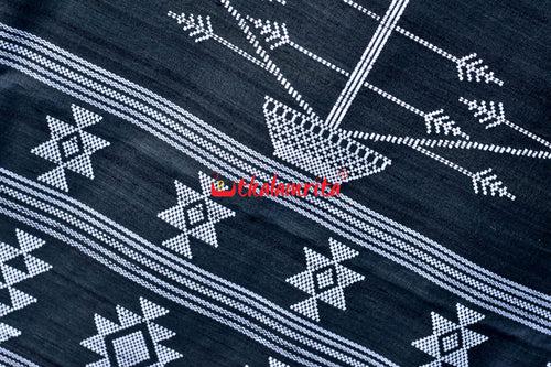 Black Original Ganjam Tussar Silk Saree