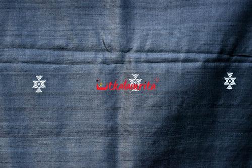 Black Original Ganjam Tussar Silk Saree