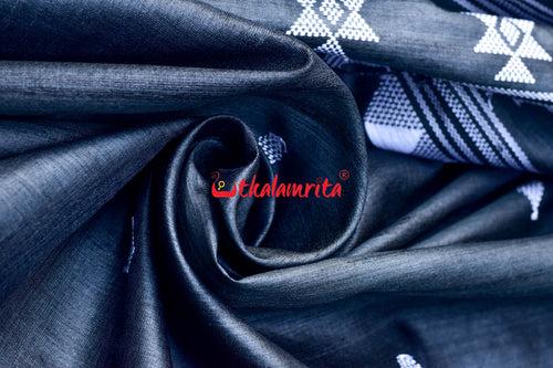 Black Original Ganjam Tussar Silk Saree