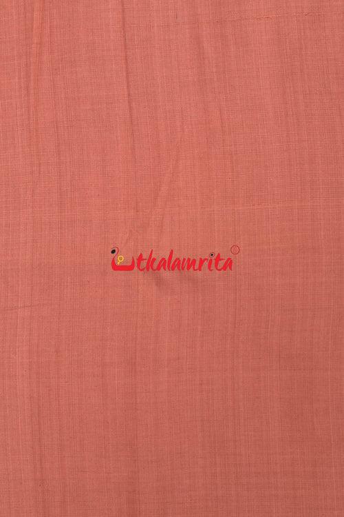 Rust with Rudrakhya Border (Fabric)