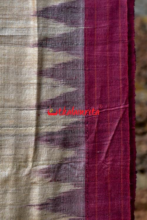 Ratha Jatra Theme Pattachitra Tussar Silk Saree