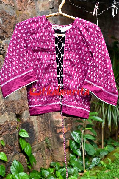 Chhatu White Over Magenta (Ladies' Jacket)