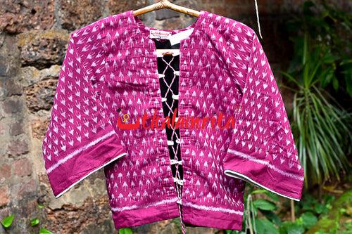 Chhatu White Over Magenta (Ladies' Jacket)